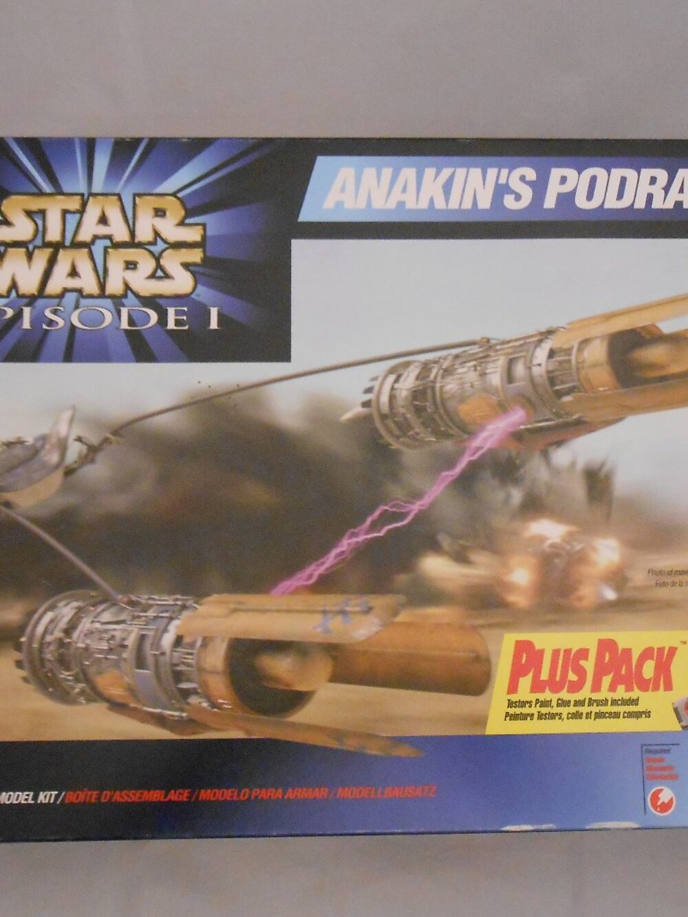 Vintage (1999) Star Wars Episode One Anakin's Podracer Model Kit, ERTL, Opened